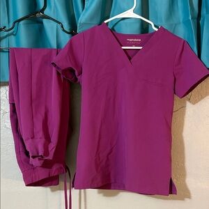 Mandala Women's Purple Scrub Set